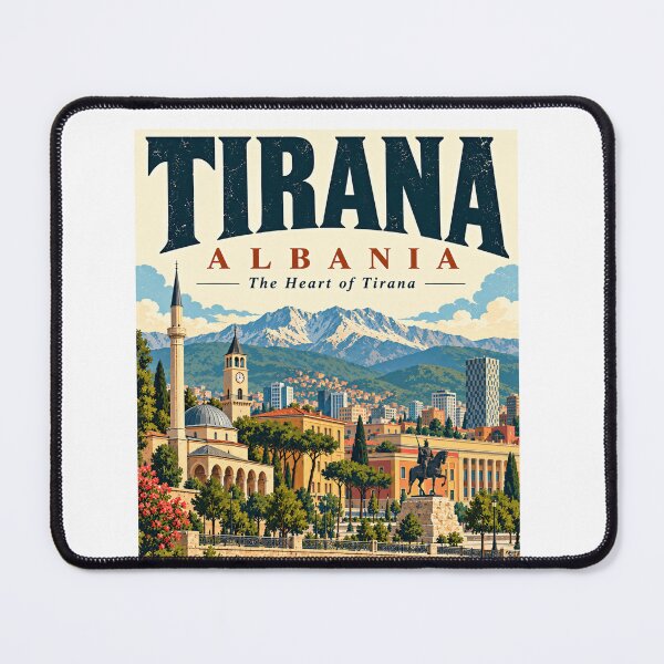 Item preview, Tirana Albania The Heart Of Tirana Albanian Travel Vacation Souvenir designed and sold by SkeletonsDanger.