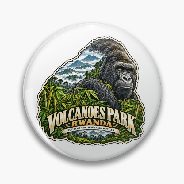 Item preview, Volcanoes Park Rwanda Realm Of The Mountain Gorilla Wildlife Travel designed and sold by Simsimah26Parks.