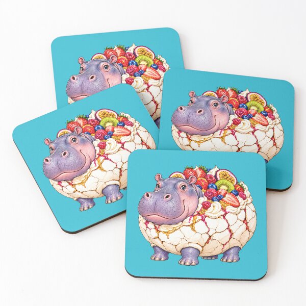Item preview, Hippo Fruit Pavlova designed and sold by prettykaler.
