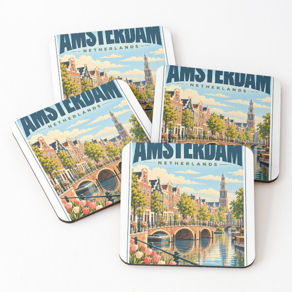 Item preview, Amsterdam Netherlands Travel Vacation Tourist Souvenir Europe designed and sold by HumansStuck12.