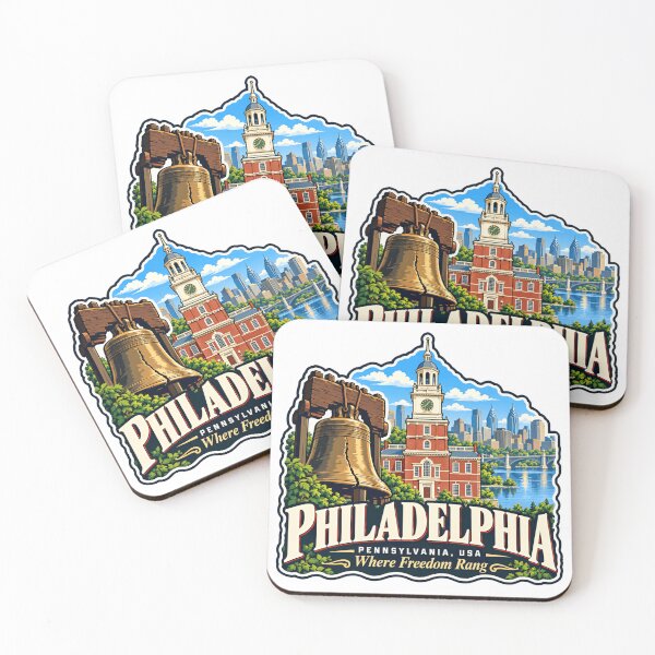 Item preview, Philadelphia Pennsylvania USA Where Freedom Rang American History Patriot Travel Souvenir designed and sold by NightGlyph.