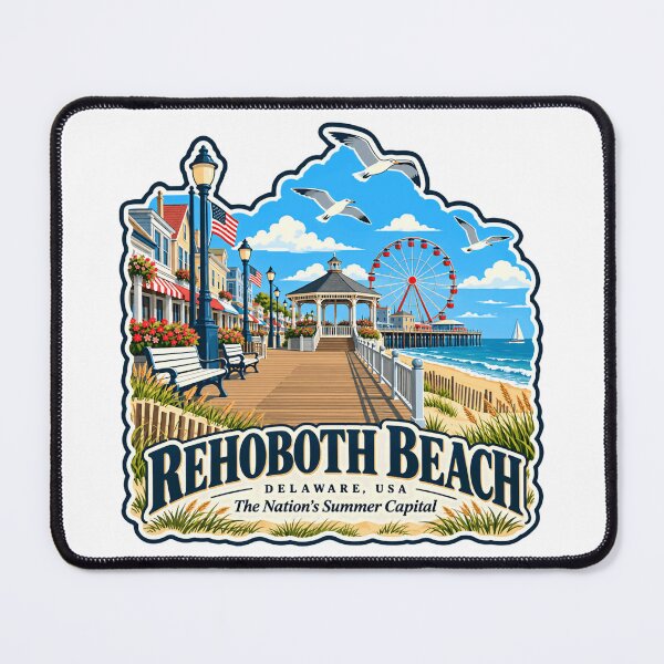 Item preview, Rehoboth Beach Delaware USA The Nation's Summer Capital Vacationer Souvenir Getaway designed and sold by NightGlyph.