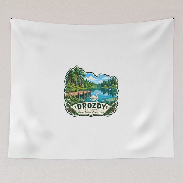 Item preview, Drozy Belarus Swan Lakes Of The Pines Travel Souvenir Nature Lover designed and sold by Simsimah26Parks.