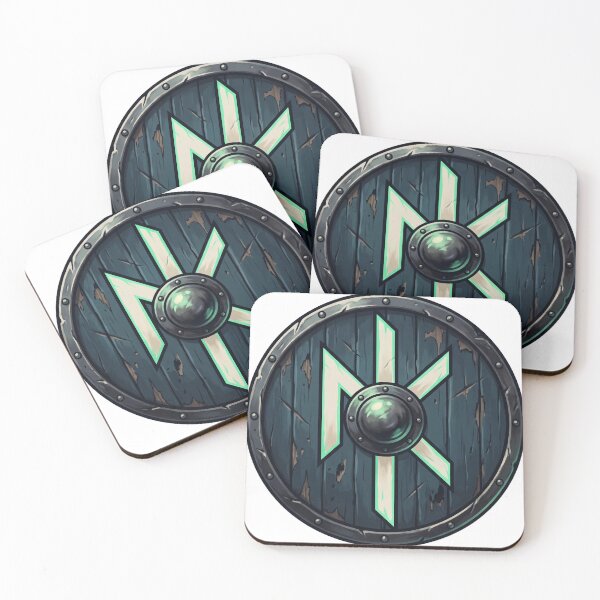 Item preview, Norse Kode | Viking Rune Shield designed and sold by adagrad.
