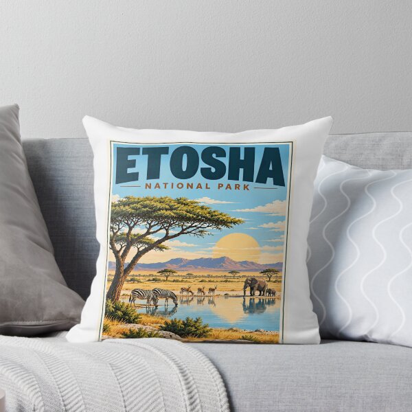 Item preview, Etosha National Park Namibia Safari Wildlife Travel designed and sold by SkeletonsDanger.