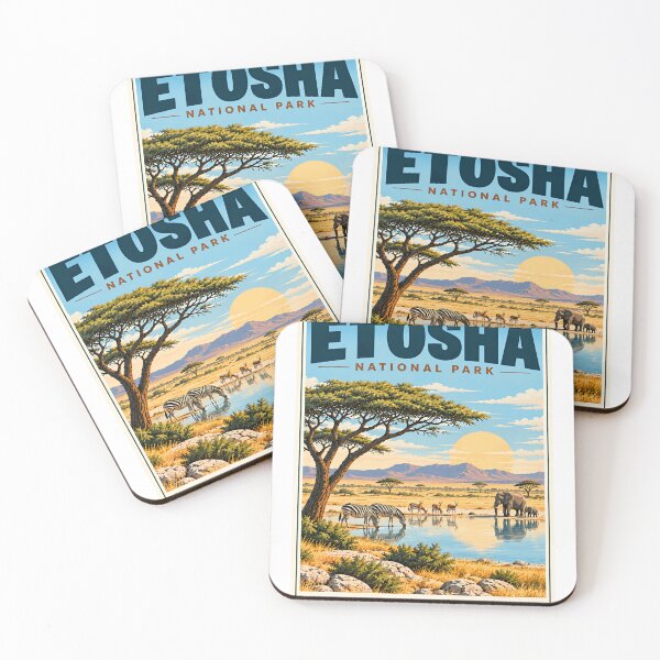 Item preview, Etosha National Park Namibia Safari Wildlife Travel designed and sold by SkeletonsDanger.