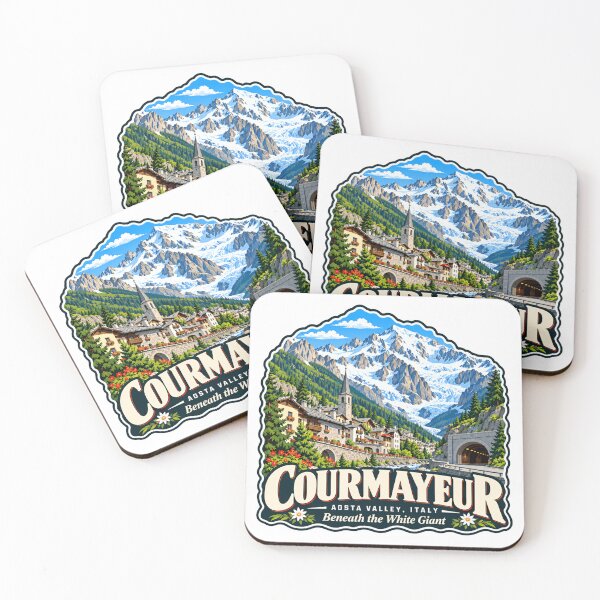 Item preview, Courmayeur Aosta Valley, Italy Beneath The White Giant Italian Alps Travel Mountain Lover designed and sold by NeedForParks.