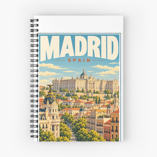 Item preview, Madrid Spain Travel Vacation Tourist Destination designed and sold by SkeletonsDanger.