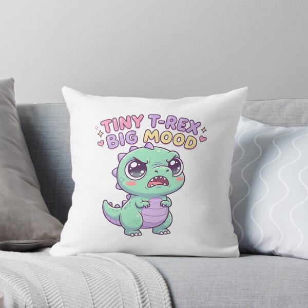 Item preview, Tiny T Rex Big Mood Cute Dinosaur designed and sold by TIDA-Design.