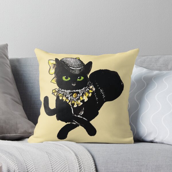 Item preview, Black cat lady wearing an elegant hat designed and sold by Konopikyu.