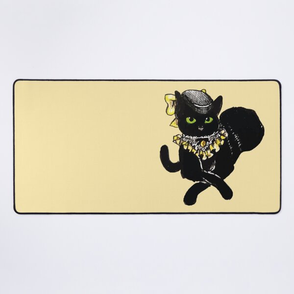 Item preview, Black cat lady wearing an elegant hat designed and sold by Konopikyu.
