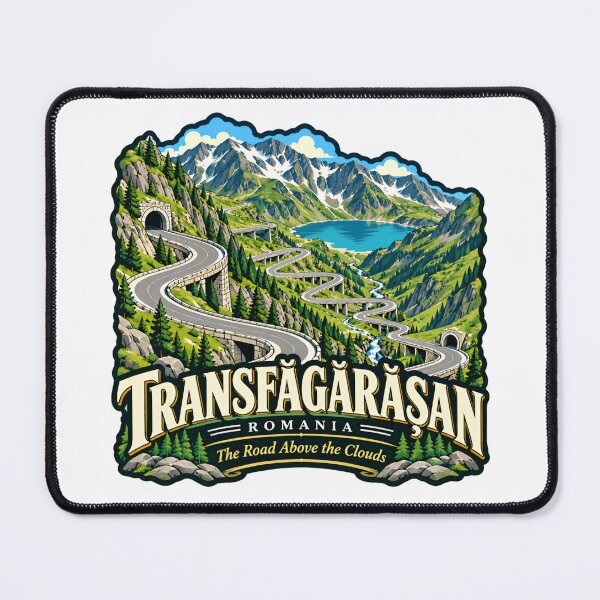 Item preview, Transfăgărășan Romania The Road Above The Clouds European Travel Road Trip Scenic Drive designed and sold by NightGlyph.