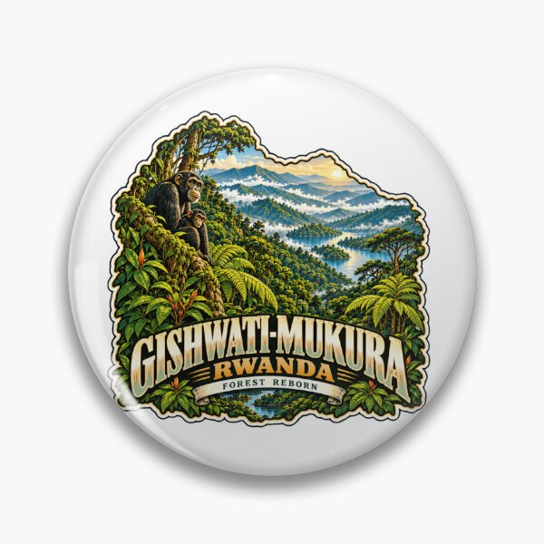 Item preview, Gishwati-Mukura Rwanda Forest Reborn National Park Chimpanzee Wildlife Travel Nature designed and sold by Simsimah26Parks.