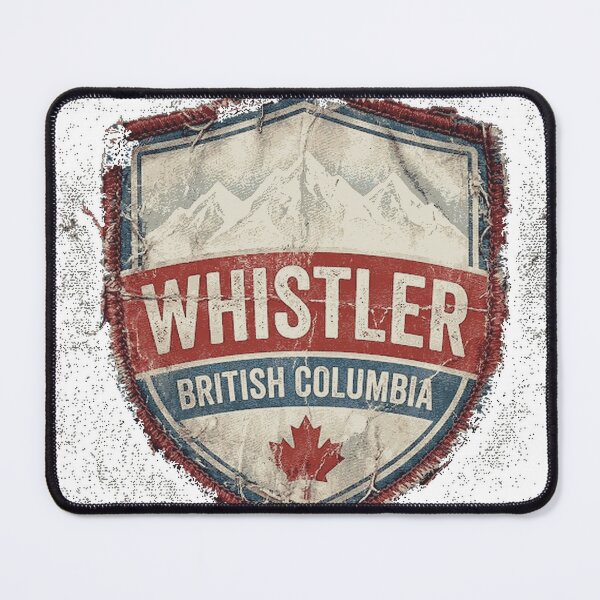 Item preview, Retro Ski Whistler B.C Canada Skiing and Mountain Biking Paradise Essential T-Shirt designed and sold by Design-phuket.