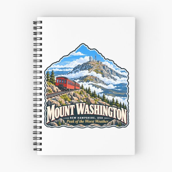 Item preview, Mount Washington New Hampshire USA Peak Of The Worst Weather Mountain Hiking Travel Souvenir designed and sold by NeedForParks.