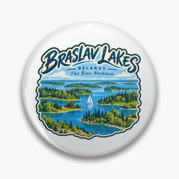 Item preview, Braslav Lakes Belarus The Blue Necklace Travel Vacation Visitor designed and sold by Simsimah26Parks.