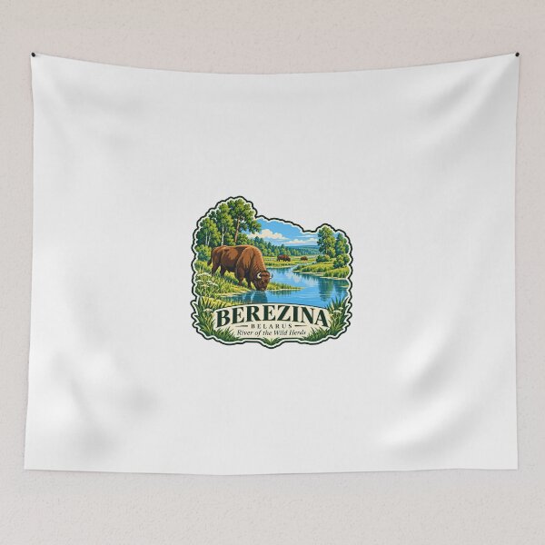 Item preview, Berezina Belarus River Of The Wild Herds European Bison Wildlife Nature designed and sold by Simsimah26Parks.