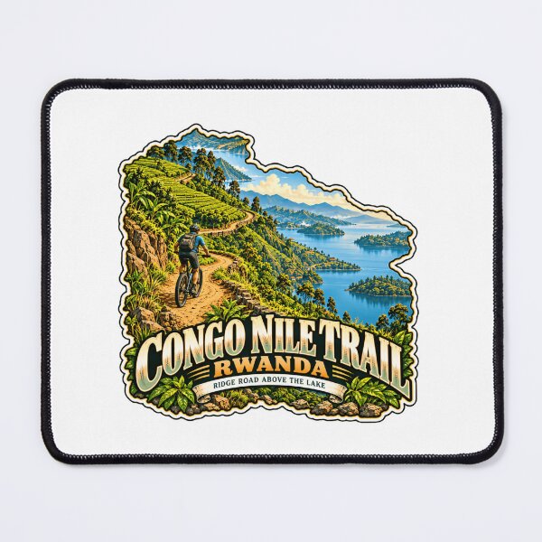 Item preview, Congo Nile Trail Rwanda Ridge Road Above The Lake Mountain Biking Adventure Traveler designed and sold by Simsimah26Parks.