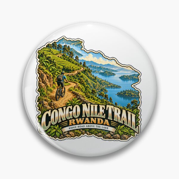 Item preview, Congo Nile Trail Rwanda Ridge Road Above The Lake Mountain Biking Adventure Traveler designed and sold by Simsimah26Parks.