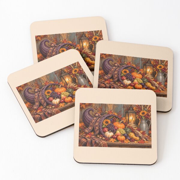 Item preview, Purple Harvest Cornucopia — An Autumn Thanksgiving Still Life designed and sold by Novel Works Studio.