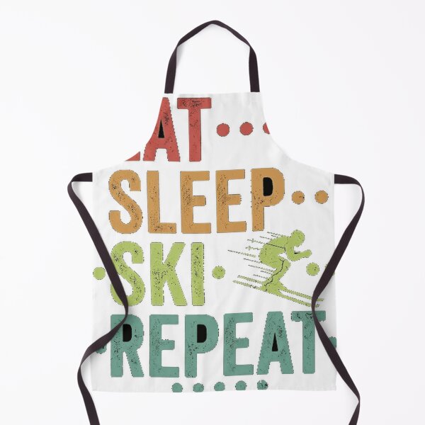 Item preview, Eat Sleep Ski Repeat - Funny Skiing Retro Oversized T-Shirt designed and sold by darknessman666.