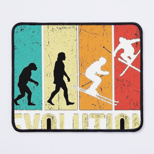 Item preview, Evolution Of The Skier Retro Vintage Classic T-Shirt designed and sold by Serhotep.