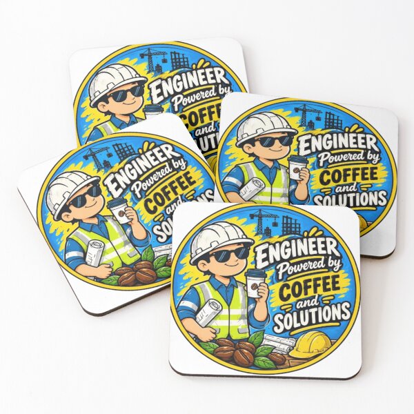 Item preview,  Engineer Powered by Coffee – Funny Construction Engineer Design designed and sold by HSE1.