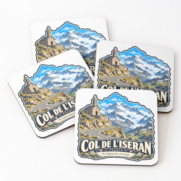 Item preview, Col De L'Iseran France The Highest Pass In Europe Cycling Mountain Pass Travel Souvenir designed and sold by NightGlyph.