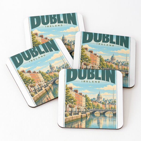 Item preview, Dublin Ireland Travel Destination Irish Heritage City designed and sold by SkeletonsDanger.