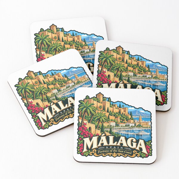 Item preview, Málaga Spain Fortress Of The Sun Coast Travel Souvenir designed and sold by NeedForParks.