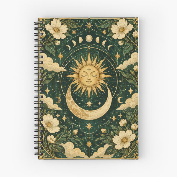 Item preview, Celestial Sun Moon Notebook designed and sold by Smoimi.