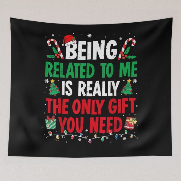 Item preview, Funny Family Christmas Quote with Festive Decorations designed and sold by DienesAngele.