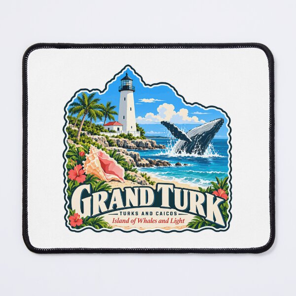 Item preview, Grand Turk Turks And Caicos Island Of Whales And Light Caribbean Travel Souvenir designed and sold by NeedForParks.