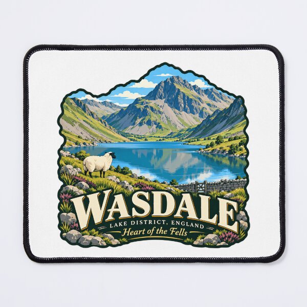 Item preview, Wasdale Lake District England Heart Of The Fells Traveler Souvenir Mountain Hiking designed and sold by NightGlyph.