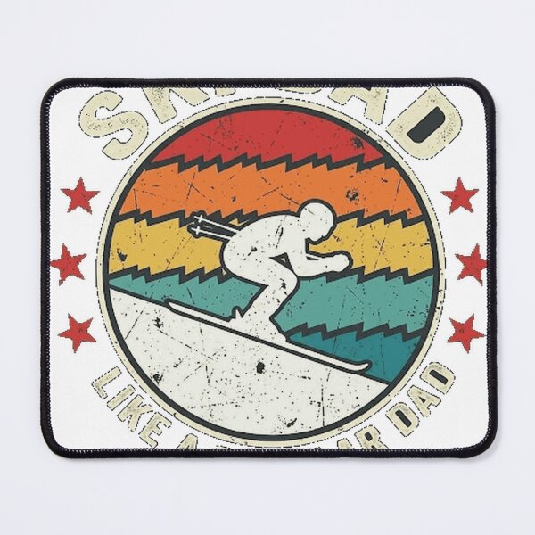 Item preview, Ski Dad Like A Regular Dad But Cooler - Vintage Retro Ski Dad Gift Classic T-Shirt designed and sold by MixyMugs.