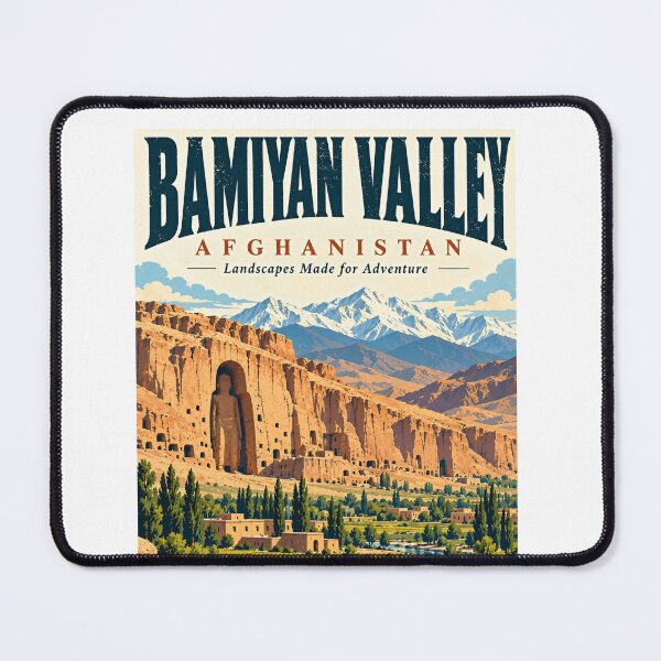Item preview, Bamiyan Valley Afghanistan Landscapes Made For Adventure Travel Destination Explorer designed and sold by SkeletonsDanger.