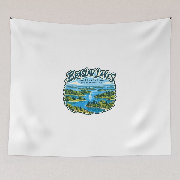 Item preview, Braslav Lakes Belarus The Blue Necklace Travel Vacation Souvenir designed and sold by Simsimah26Parks.