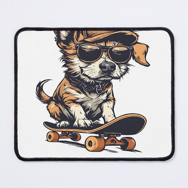 Item preview, Retro Vintage Cartoon Cute Dog Skater T-Shirt designed and sold by Print_This_Out.