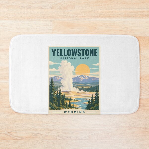 Item preview, Yellowstone National Park Wyoming Travel Adventure Explorer designed and sold by SkeletonsDanger.