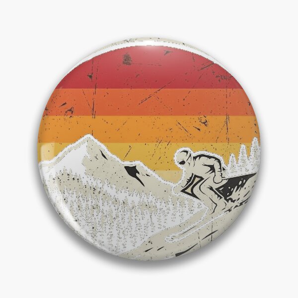 Item preview, Skier Retro Vintage Mountains Ski Skier Skiing Gift Essential T-Shirt designed and sold by MaLhari-Market.