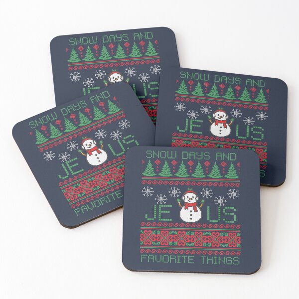 Item preview, Christmas Ugly Sweater Love Jesus Retro Christian Holiday Funny Snow Days designed and sold by Forevermore.