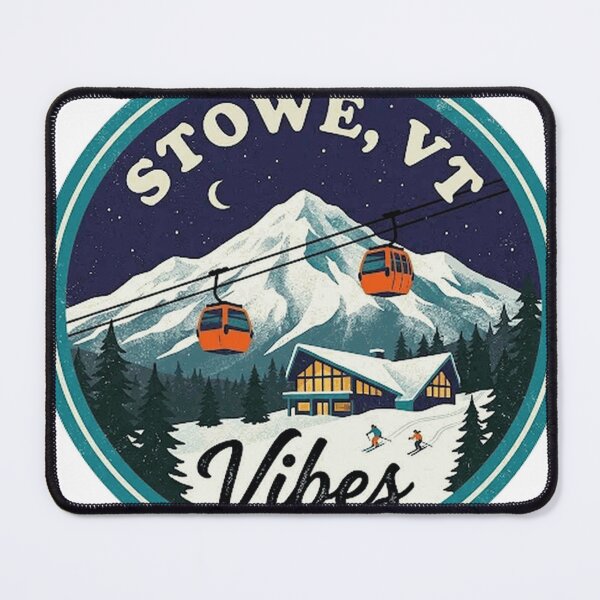 Item preview, Stowe Vibes retro ski art mountain vibes vintage ski Oversized T-Shirt designed and sold by VendaVirtualVip.