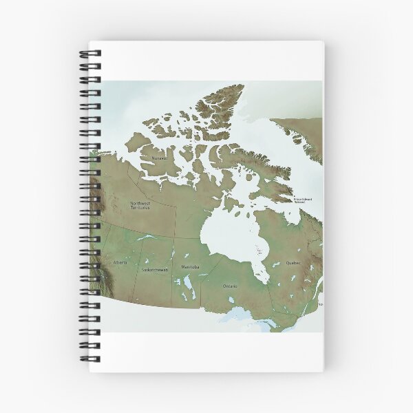 Item preview, Canada Map Topographic Art, Contour Lines Canadian Wall Decor, Hiking Trail Map Print, Outdoors Gift designed and sold by placesinmtl.