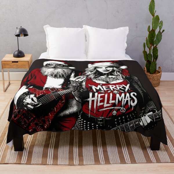 Item preview, Merry Hellmas Heavy Metal Santa Couple designed and sold by Voodoo Store Paranormal Collections.