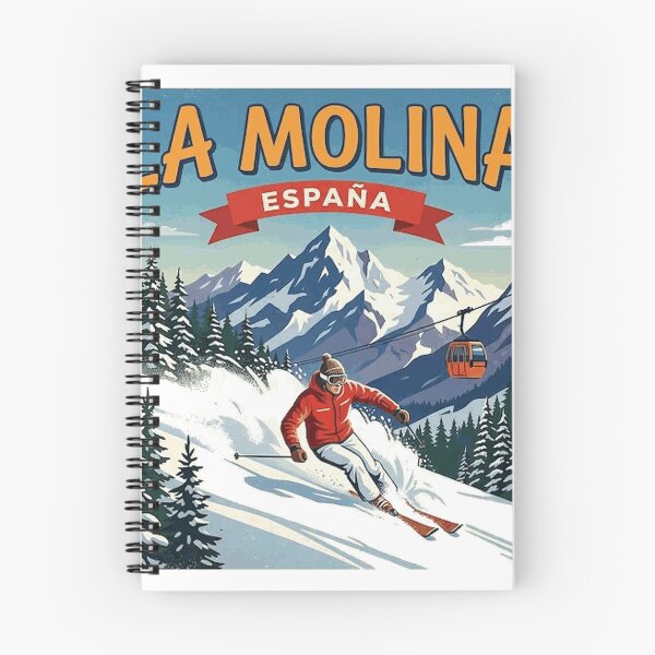 Item preview, La Molina Spain Ski Retro Mountain Graphic Oversized T-Shirt designed and sold by fine line.