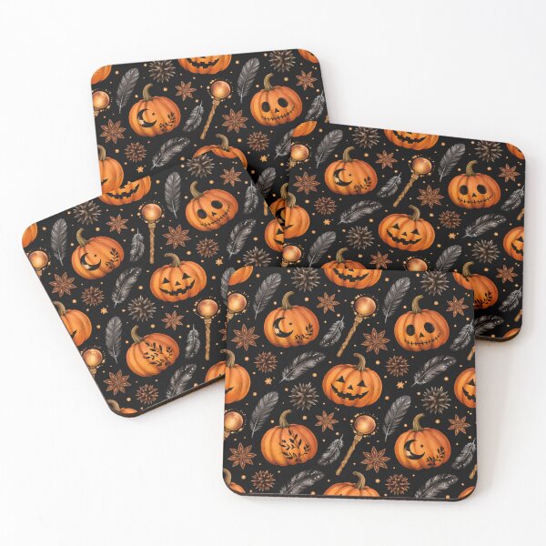Item preview, Witchy Pumpkin Magic Wand Halloween Pattern designed and sold by FestivityFinds.
