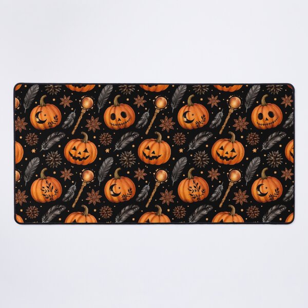 Item preview, Witchy Pumpkin Magic Wand Halloween Pattern designed and sold by FestivityFinds.