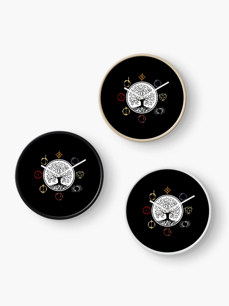 Thumbnail 3 of 4, Clock, Erdtree With Runes designed and sold by kangses.