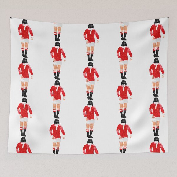 Item preview, George Best Watercolour Manchester United Football Northern Ireland Legend Number 7 Man United Red Devils Winger United Trinity Old Trafford designed and sold by litabuchater.