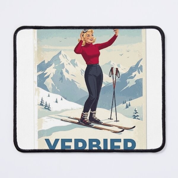 Item preview, Verbier ski poster Oversized T-Shirt designed and sold by RoReshop.